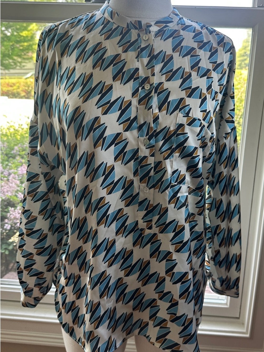 Zara Woman Geometric Blouse